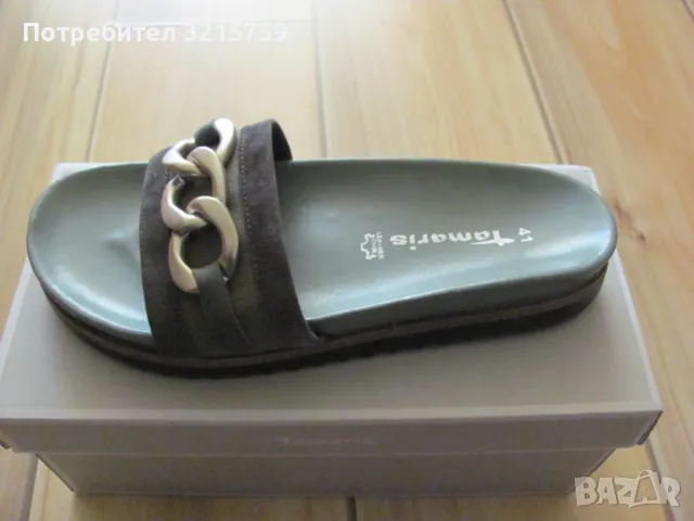 Нови Дамски чехли TAMARIS номер 41, естествена кожа