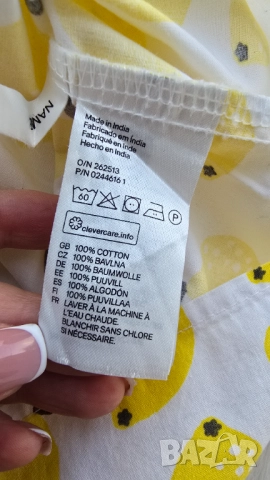 Детска рокля H&M лимони 18-24 месеца, снимка 5 - Бебешки рокли - 51587873