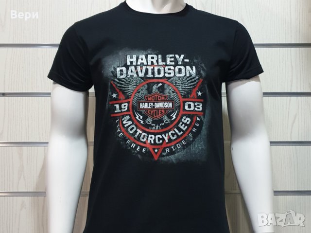 Нова мъжка тениска с дигитален печат MOTOR HARLEY DAVIDSON, мотори, снимка 9 - Тениски - 28933590