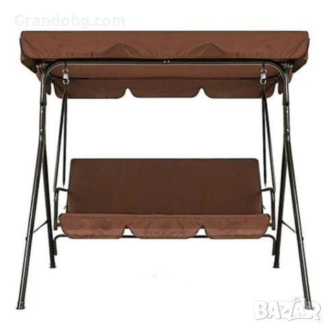 3-местна Водоустойчива Градинска Люлка със сенник до 240 кг, снимка 2 - Други - 52185081