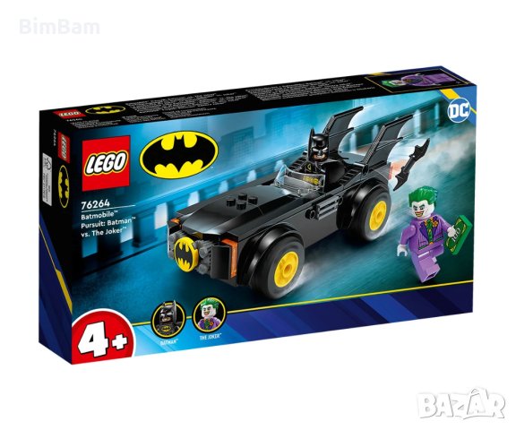 Конструктор LEGO® Marvel  BATMAN 76264 - Преследване с Батмобила: Батман срещу Жокера