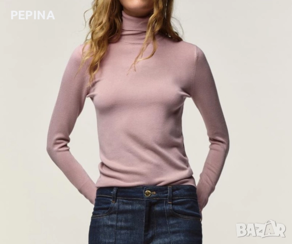 Блуза с поло яка Zara ,13лв!, снимка 4 - Блузи с дълъг ръкав и пуловери - 52023560