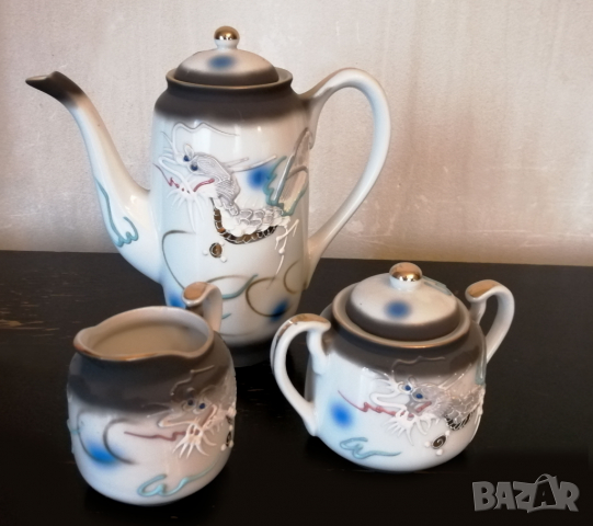 Японски сервиз  за кафе и чай - Vintage Japan Handmade , снимка 3 - Сервизи - 36384156
