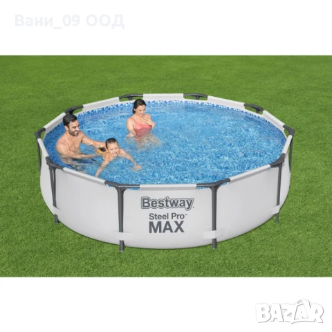 305х76см! Сглобяем басейн с филтърна помпа