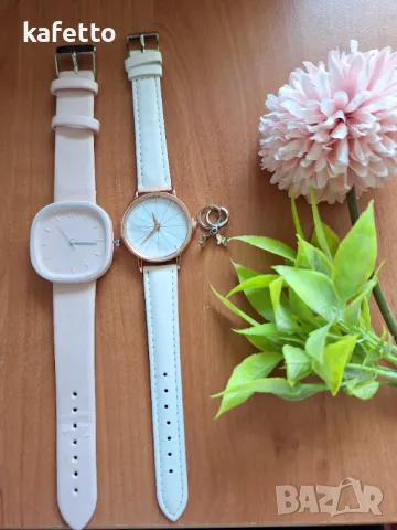 Два ръчни часовника плюс обеци , снимка 1