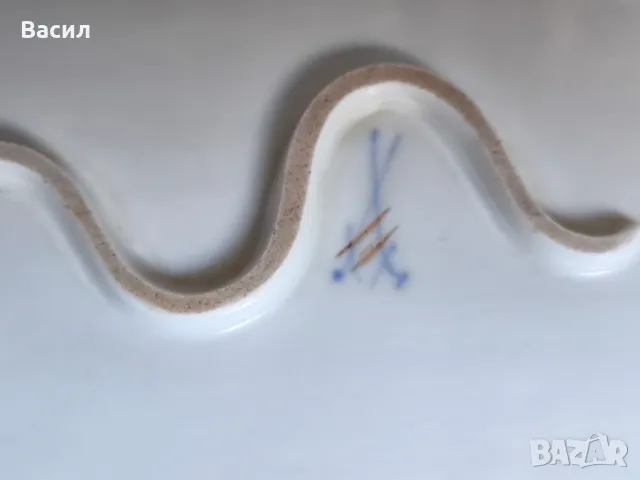 Овална чиния Meissen, снимка 8 - Чинии - 49579833