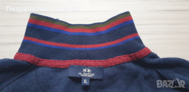 La Martina  Merino Wool Full Zip Cardigan Mens Size L / XL  ОРИГИНАЛ! Жилетка С цял Цип!, снимка 2 - Пуловери - 52495704