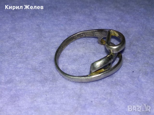 АРТИСТИЧЕН СРЕБЪРЕН ПРЪСТЕН СРЕБРО 925 АЖУРНА РЪЧНА БИЖУТЕРСКА ВИНТИДЖ ИЗРАБОТКА 39983, снимка 11 - Пръстени - 43224820