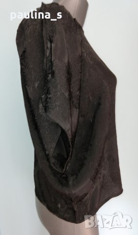 Ацетатна коприна с флорален принт / Дизайнерска блуза тип туника "Mery time" , снимка 4 - Туники - 28301473