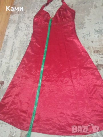 Червена сатенена рокля "Vero Moda"