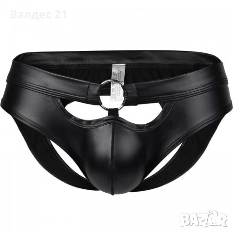 Мъжко еротично бельо. Кожен джокстрап / jockstrap