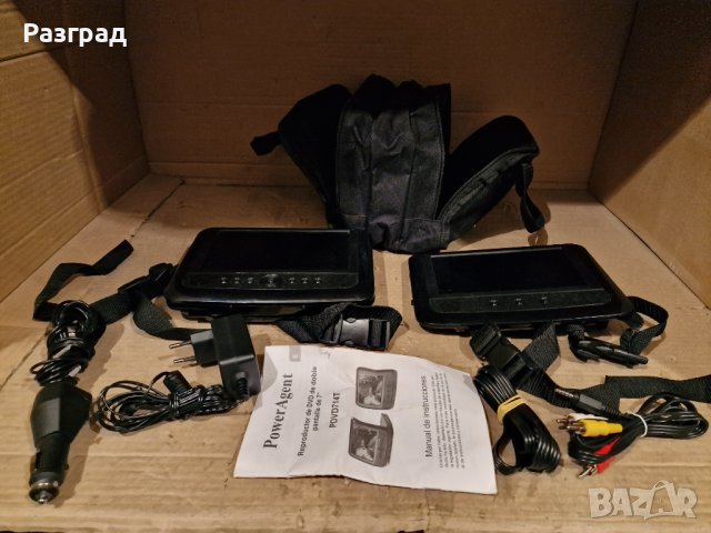 DVD плейър с два екрана  Power Agent PDVD714T