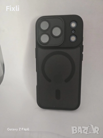 MagSafe калъф за iPhone 17 Pro / 17 Pro Max–опушен матов гръб, черна рамка, снимка 3 - Калъфи, кейсове - 52098264