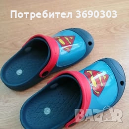 Кроксове на Супермен номер 32 Супермен, цена 7 лв, като нови, снимка 4 - Детски сандали и чехли - 51674096