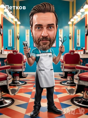 Карикатура по снимка! Уникален подарък за любим човек!, снимка 13 - Картини - 52379727