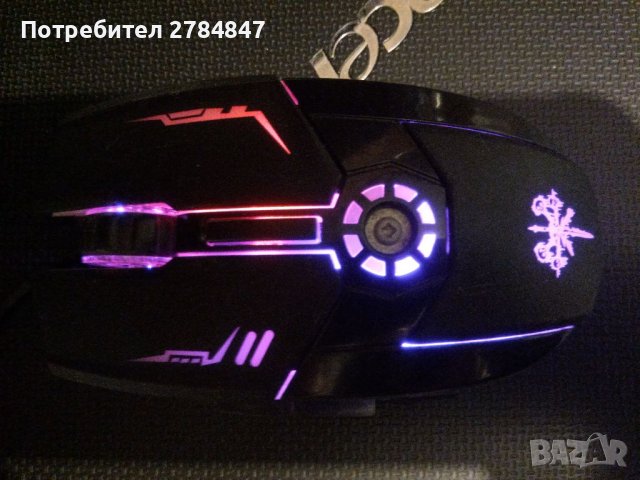 Геймърска кабелна USB мишка светеща, снимка 8 - Клавиатури и мишки - 40014825