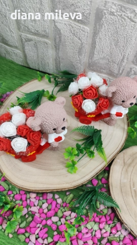 Сладки малки мечета в бяло и червено!!, снимка 2 - Декорация за дома - 52126193