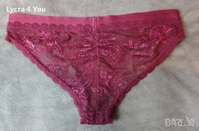 XS/S дантелена бразилиана в бордо, снимка 11 - Бельо - 39042439