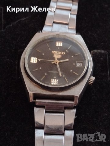 SEIKO 5 AUTOMATIC JAPAN MOVT WATER RESISTANT МАРКОВ МЪЖКИ ЧАСОВНИК СЕЙКО 5 КЛАСИЧЕСКИ МОДЕЛ 28105, снимка 8 - Мъжки - 38744143