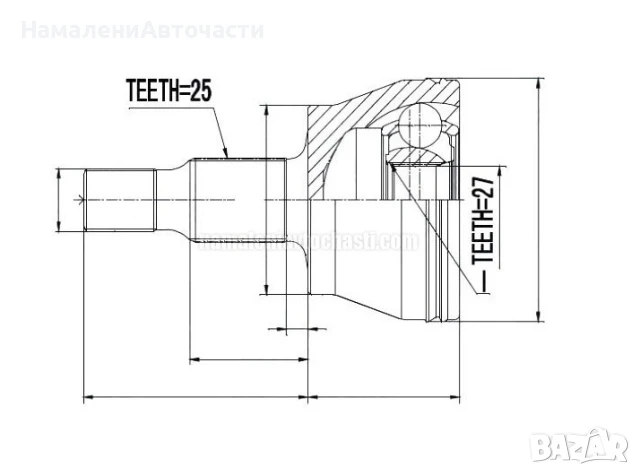 Предно външно каре A1693601272 NPZME008 Mercedes
