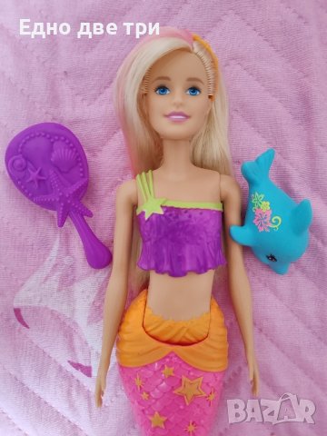Кукла Barbie Русалка на път, снимка 5 - Кукли - 43697037