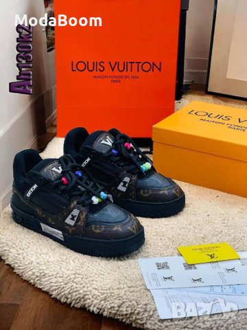 🤩🖤Louis Vuitton уникални черни дамски обувки🖤🤩, снимка 2 - Маратонки - 43771223