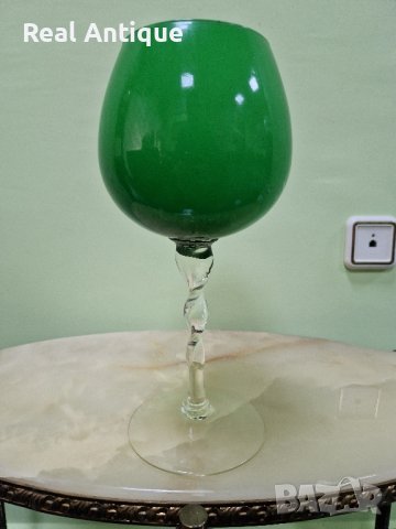 Уникална много красива антикварна кристална чаша , снимка 1