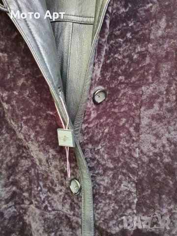 Италианско Кожено Дамско Женско Яке ILGAZLI Размер М с 2 Лица Ново Зимно, снимка 10 - Якета - 43762879