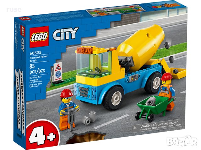 НОВИ! LEGO® City 60325 Kамион бетонобъркачка 