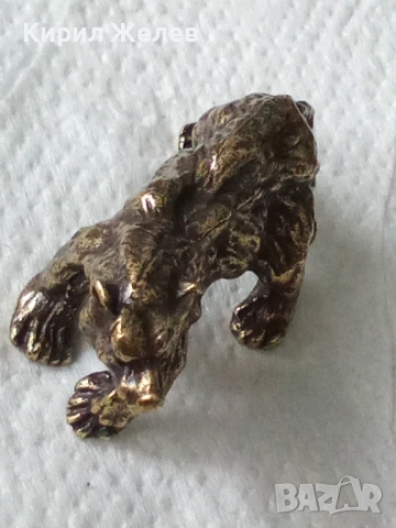 Бронзова фигурка статуетка на тигър 14518, снимка 8 - Антикварни и старинни предмети - 53221096