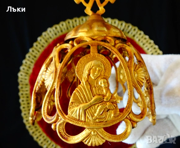 Висяща кадилница,кадило,кандило,Богородица. , снимка 4 - Антикварни и старинни предмети - 52817716