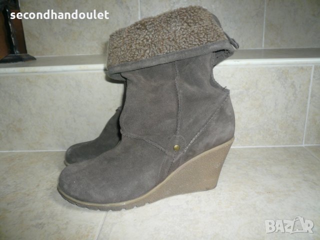 Дамски ботуши естествен велур, снимка 2 - Дамски ботуши - 27085317