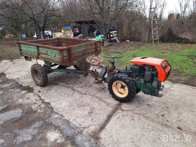 Мотоблок 4х4 с дифер.ремарке 13к.с. Lombardini, снимка 3 - Селскостопанска техника - 52638702