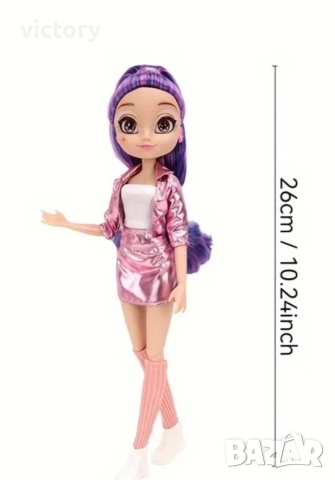 Модна детска кукла Fashion Girl – 26 см, снимка 4 - Кукли - 52851014