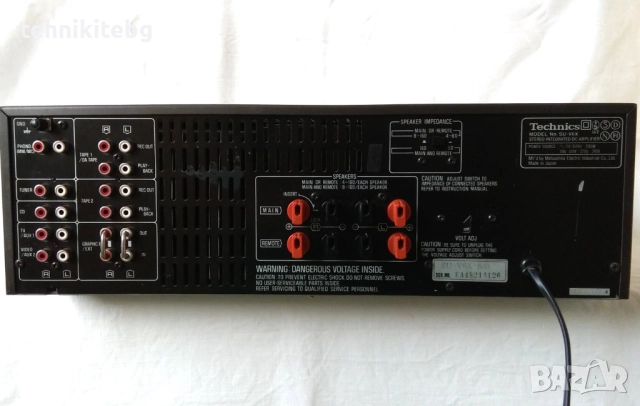⭐⭐⭐ Technics SU-V6X ⭐⭐⭐ Висок клас усилвател , почти като нов , 2 х 100 вата, снимка 5 - Ресийвъри, усилватели, смесителни пултове - 52223397