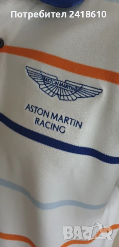 Hackett Aston Martin Pique Cotton Mens Size M  ОРИГИНАЛ! Мъжка тениска!, снимка 9 - Тениски - 51373617