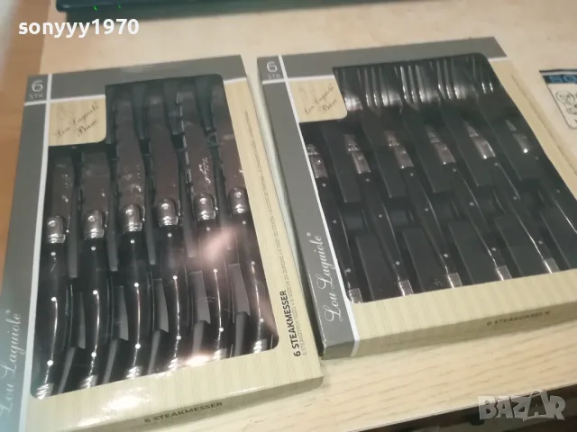 LAGUIOLE BLACK-6 НОЖА+6 ВИЛИЦИ 2009241254, снимка 2 - Колекции - 47302054