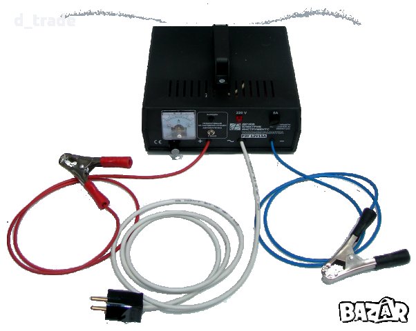 Българско, трансформаторно зарядно устройство за акумулатори РЗУ24V8А  . 