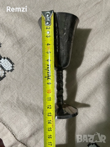 Комплект от 6 посребрени високи чаши , снимка 2 - Чаши - 52080075