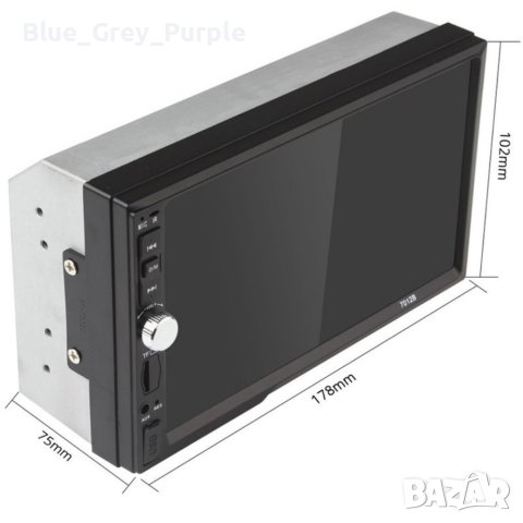 Мултимедия за кола AMIO 7012B Bluetooth, Handsfree , Радио, Аудио и видео, Черно, снимка 4 - Други - 40754564