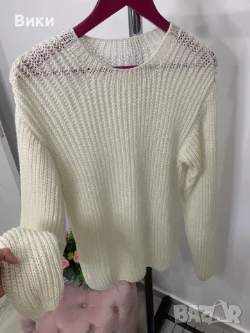 Ръчно плетене блуза универсален размер, снимка 7 - Блузи с дълъг ръкав и пуловери - 48834819