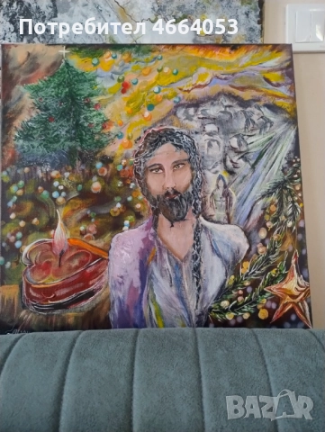 "Роза";"Амарилис 1"; "Дървото на живота"; "Зимен пейзаж"; " Амарилис 1"; "Коледен Исус", снимка 6 - Картини - 52583156