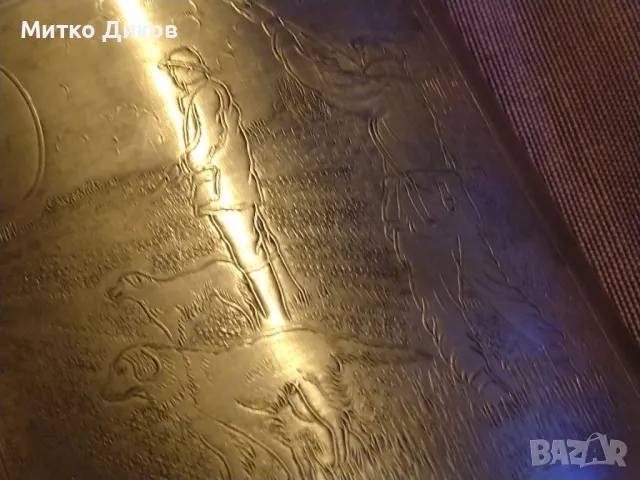 England Sheffield rose  pewter рядка английска флашка павур 8 юза ловен мотив отлична, снимка 6 - Екипировка - 49797961