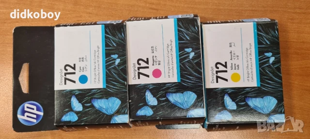 HP 712 80ml Black Ink Cartridge3ED71A, снимка 2 - Принтери, копири, скенери - 50803247