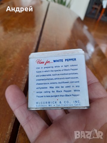 Стар Бял Пипер McCormick, снимка 3 - Други ценни предмети - 43610271