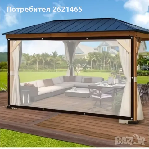 Ветроупорни завеси - прозрачни тип брезент, тенти, шатри, ветробрани, снимка 6 - Градински мебели, декорация  - 47487061