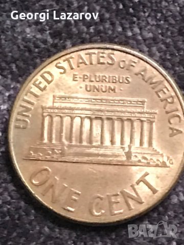 1 цент САЩ 2000 буква Д