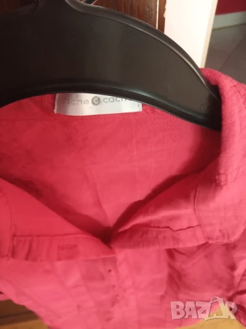 Дамска цикламена риза, снимка 4 - Ризи - 51427608