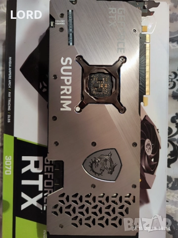 Видеокарта RTX 3070 8GB MSI Suprim X 8G, снимка 2 - Видеокарти - 52540732