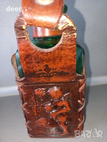  Естествена  кожена калъфка  за бутилка със шише , снимка 4 - Други - 43348567